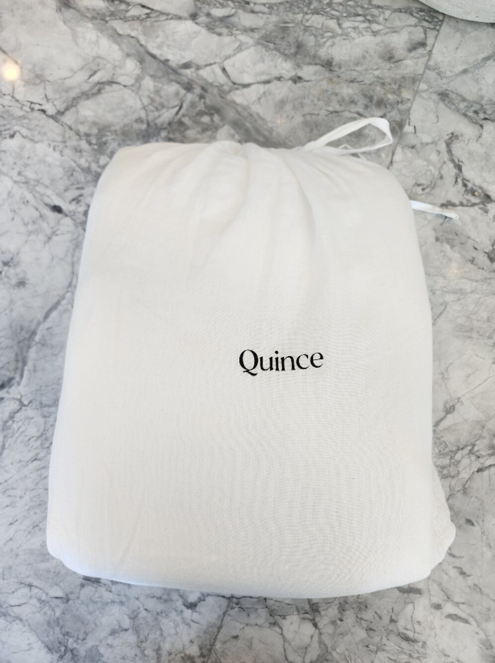 NWT Quince European Linen Double Flange Duvet Cover White King/Cal King - Picture 9 of 10